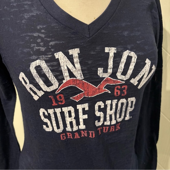 Ron Jon Surf Shop Navy Long Sleeve Shirt Y2K classic - Picture 4 of 4